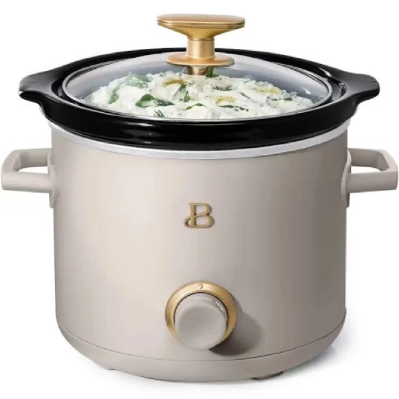 Beautiful By Drew Other - Beautiful 2 Qt Manual Slow Cooker Porcini Taupe by Drew Barrymore